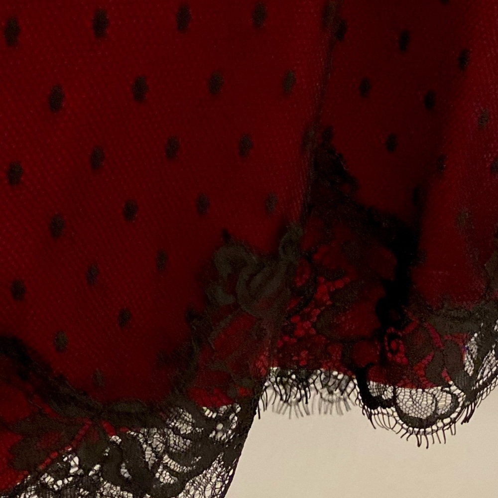 Soma sexy red and Black Lace short nightie! New with tags - Picture 8 of 9